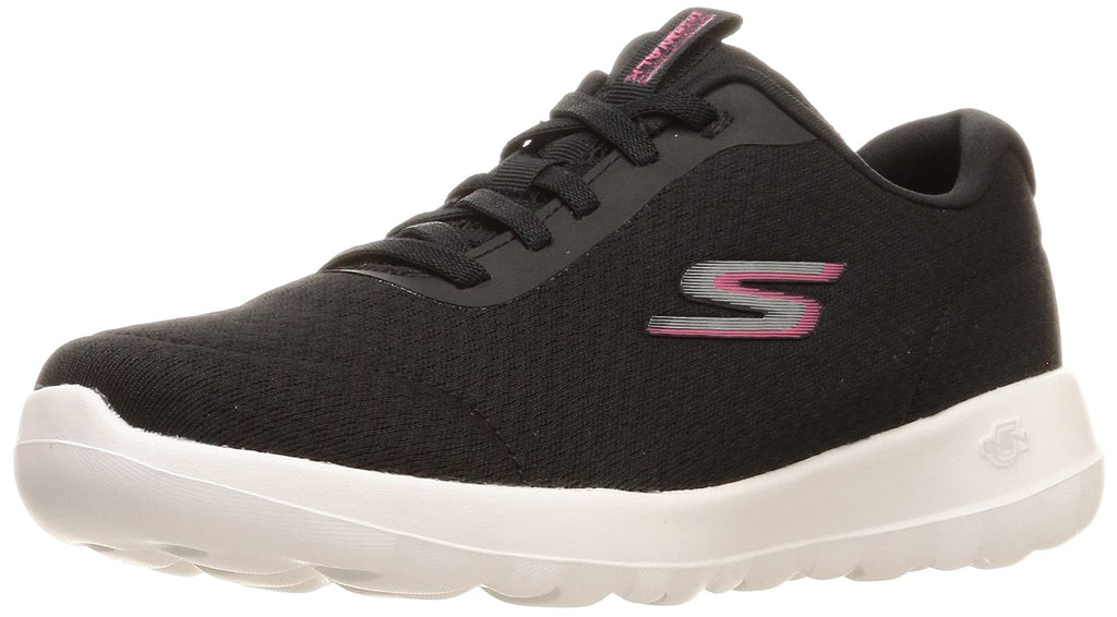 Skechers Women's Go Walk Joy-Ecstatic Sneaker, Black/White, 8 Wide