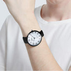 Blekon Collections New Super Large Face Stretch Band Japanese Movement PC21J Fashion Watch (Teal)