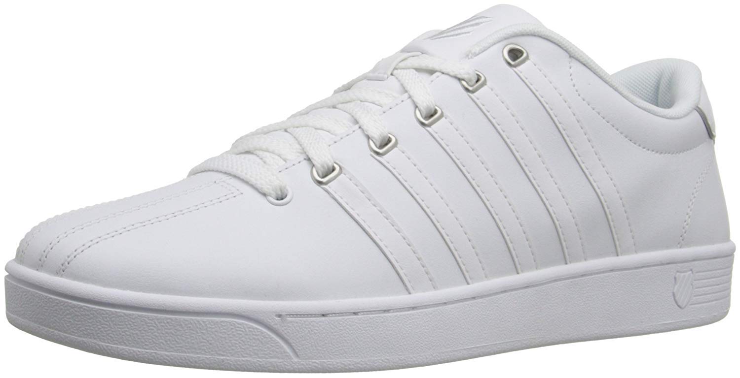 K-Swiss Men's Court Pro II CMF Sneaker, White/Silver, 10.5 M
