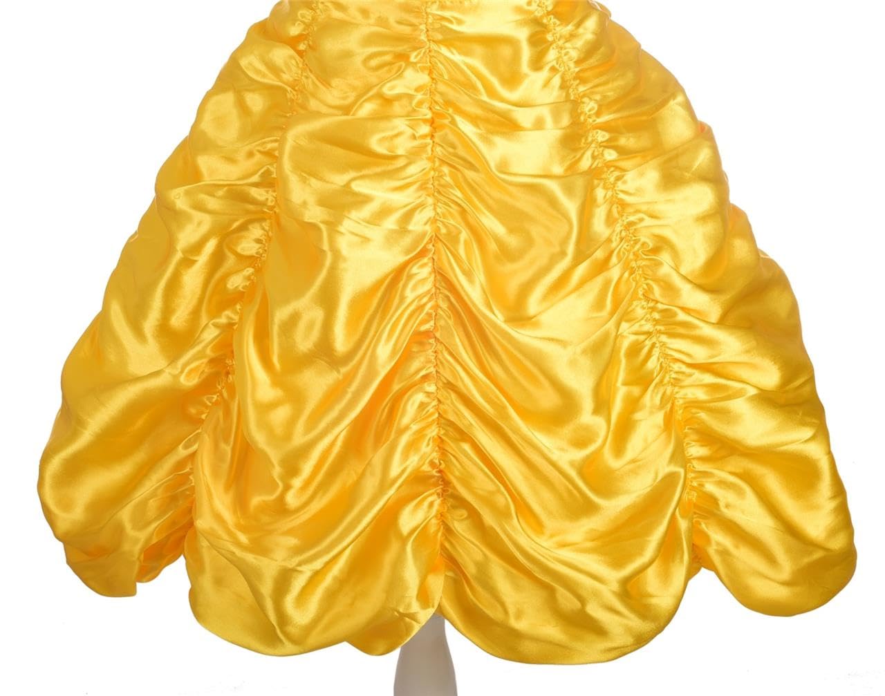 Dressy Daisy Girls' Princess Yellow Gold Ball Gown Birthday Party Fancy Dress Up Halloween Costume