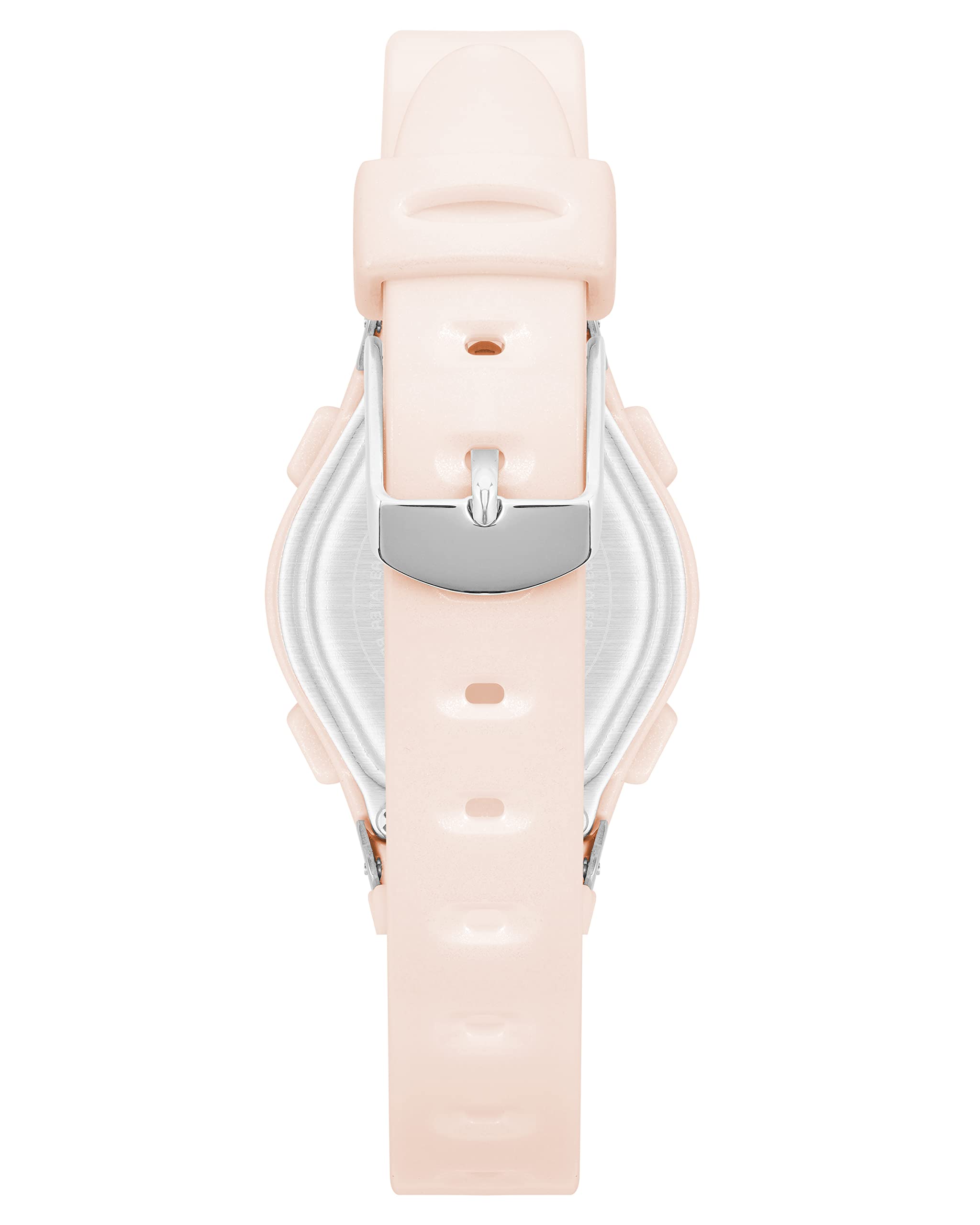 Armitron Sport Women's Digital Chronograph Resin Strap Watch, 45/7012,Pearlescent Pink/Silver