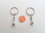 Chess Piece Charm Keychains, King and Queen Set - Couples Keychain Set