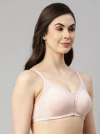 Enamor AB75 M Frame No Bounce Full Support Cotton Bra for Women - Non-Padded Non-Wired & Full Coverage with Cooling Fabric(AB75-