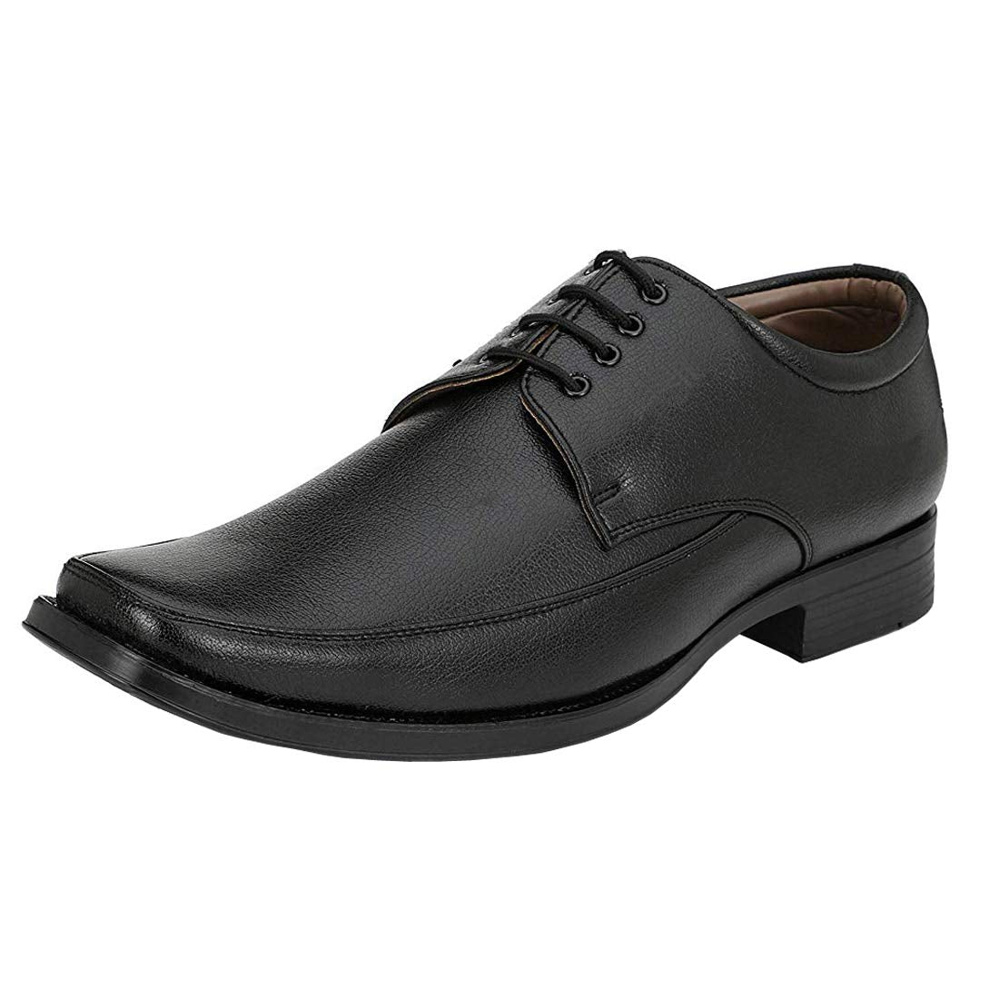 Vitoria Mens Synthetic Leather LaceUp Formal Shoes for Mens and Boys/Office Shoes/Suit Shoes/Dress Shoes/Party Shoes Black 7