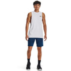 Under Armour Men's Sportstyle Left Chest Cut-Off T-Shirt, (100) White / / Black, Small