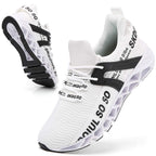 SKDOIUL Men All White Sneakers mesh Breathable Comfort Sport Running Walking Shoes Man Runner Fashion Jogging Casual Tennis Trai