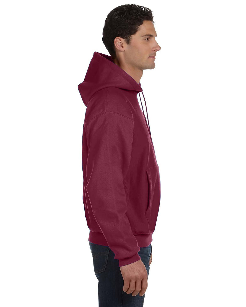 Reverse Weave Pullover Hooded Sweatshirt - OXFORD gRAY - M(D0102H2H7Fg)