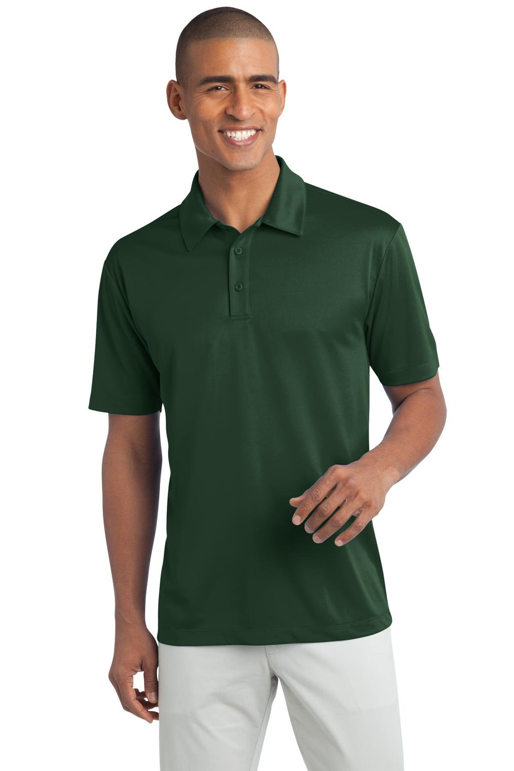 Port Authority Men's Silk Touch Performance Polo M Dark Green
