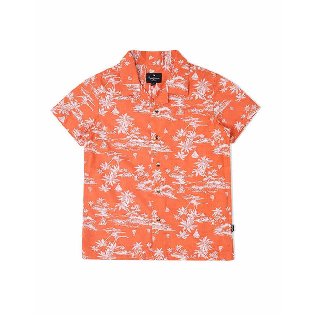 Pepe Jeans BoyS Regular Fit Shirt (Pb3024011358_Orange