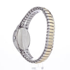 Timex Men's Easy Reader 35mm Watch - Two-Tone Case White Dial with Two-Tone Tapered Expansion Band