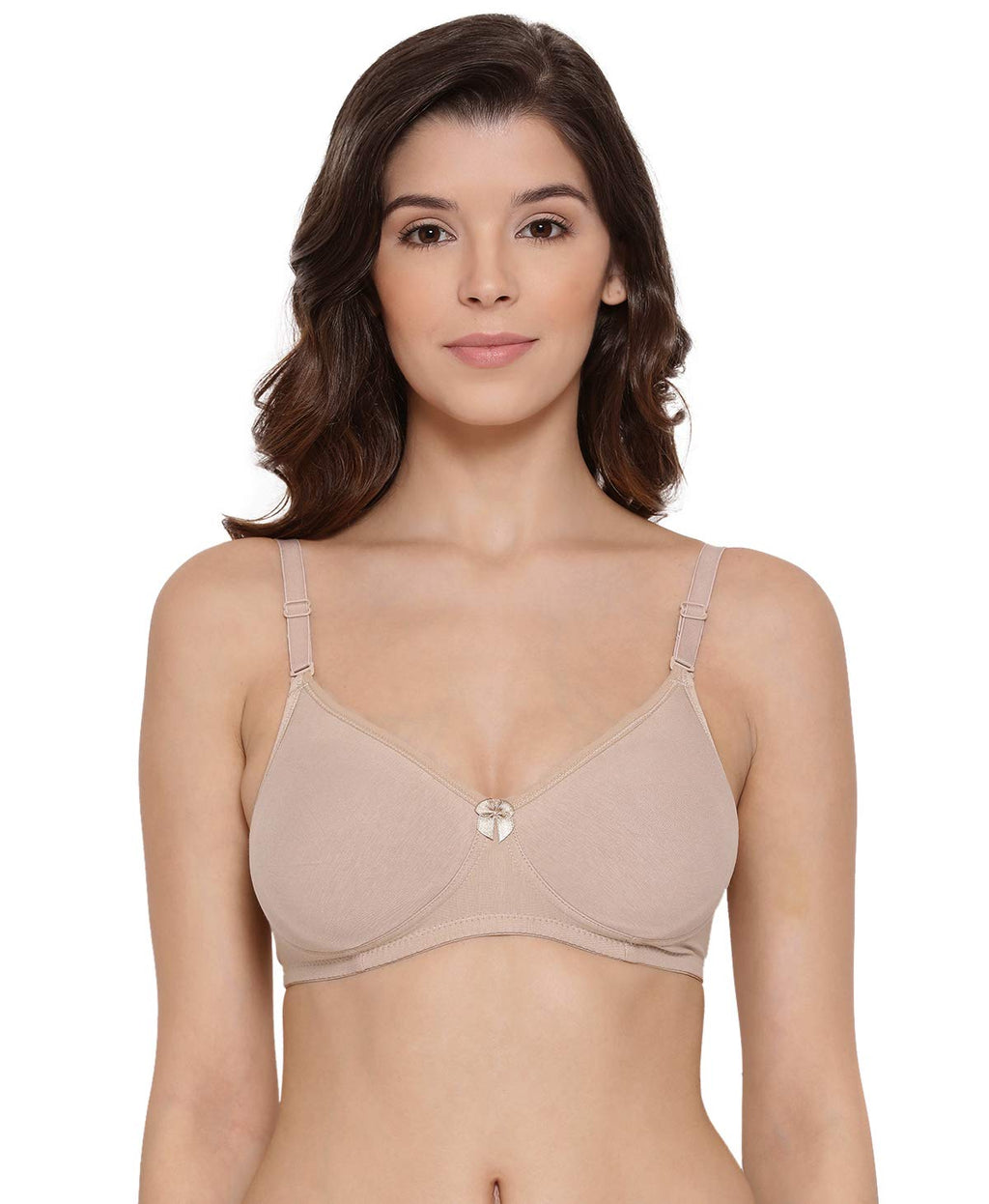 Lyra WomenS Cotton Non Padded Wire Free Seamless Bra Skin