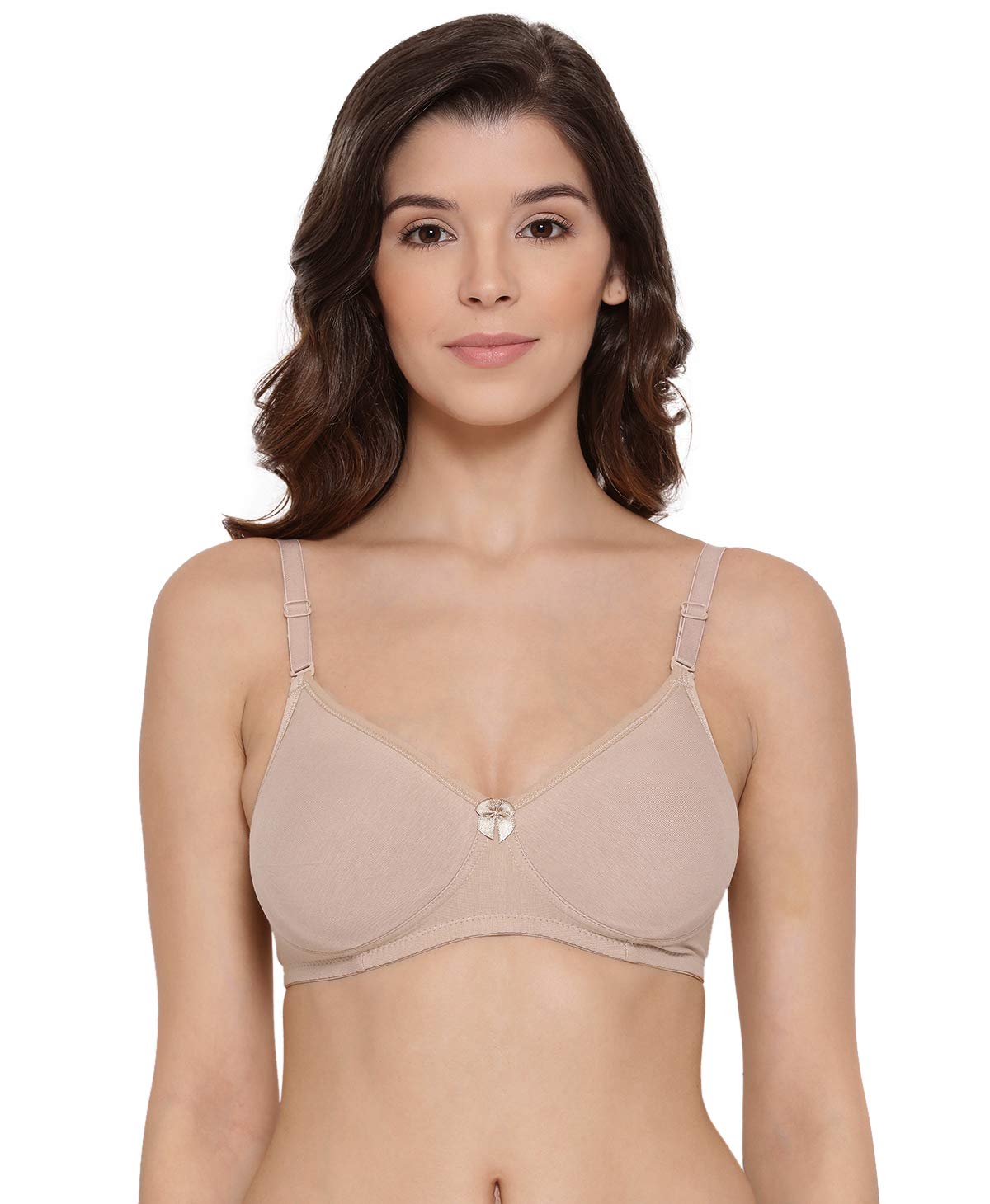 Lyra WomenS Cotton Non Padded Wire Free Seamless Bra Skin