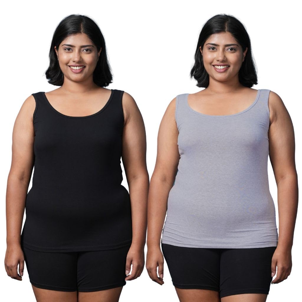Adira | Camisole Wider Strap | Plus Size Inner Tank Tops | Wide Fabric Shoulder | Layering Under Sheer Tops, Shirts, Tshirts | R 7