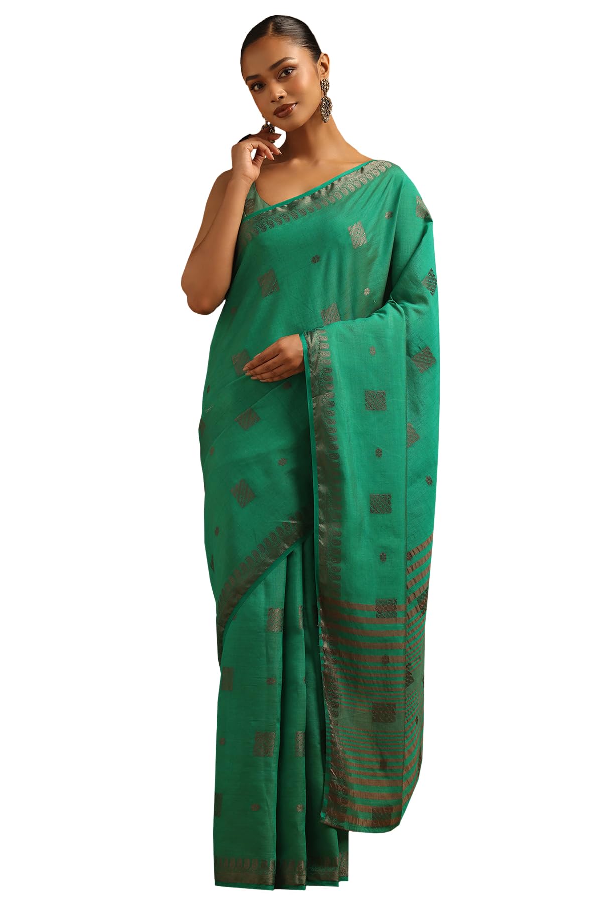 Soch Women Art Silk Woven Design Saree
