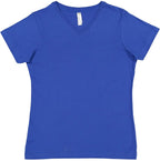 Ladies V-Neck Fine Jersey T-Shirt - BLAcK - S(D0102HI3U1Y)