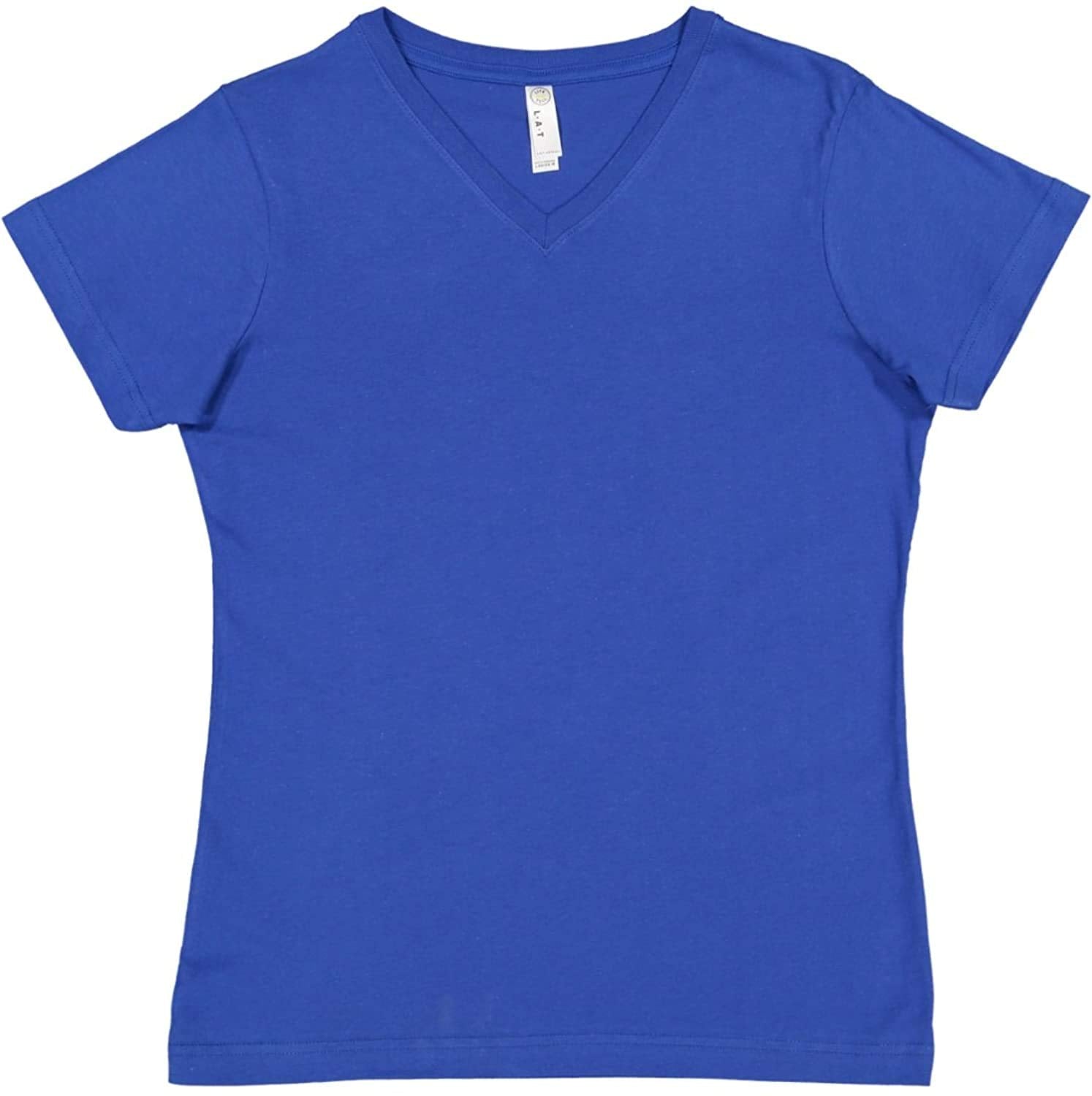 Ladies V-Neck Fine Jersey T-Shirt - BLAcK - S(D0102HI3Uc7)