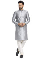 Jompers Mens Dupion Silk Kurta And Churidar Pyjama Set