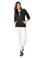 Miss Chase Womens Round Neck Full Sleeve Cotton Bomber Jacket (MCAW21JKT03-26-380-06, Jet Black, XL)