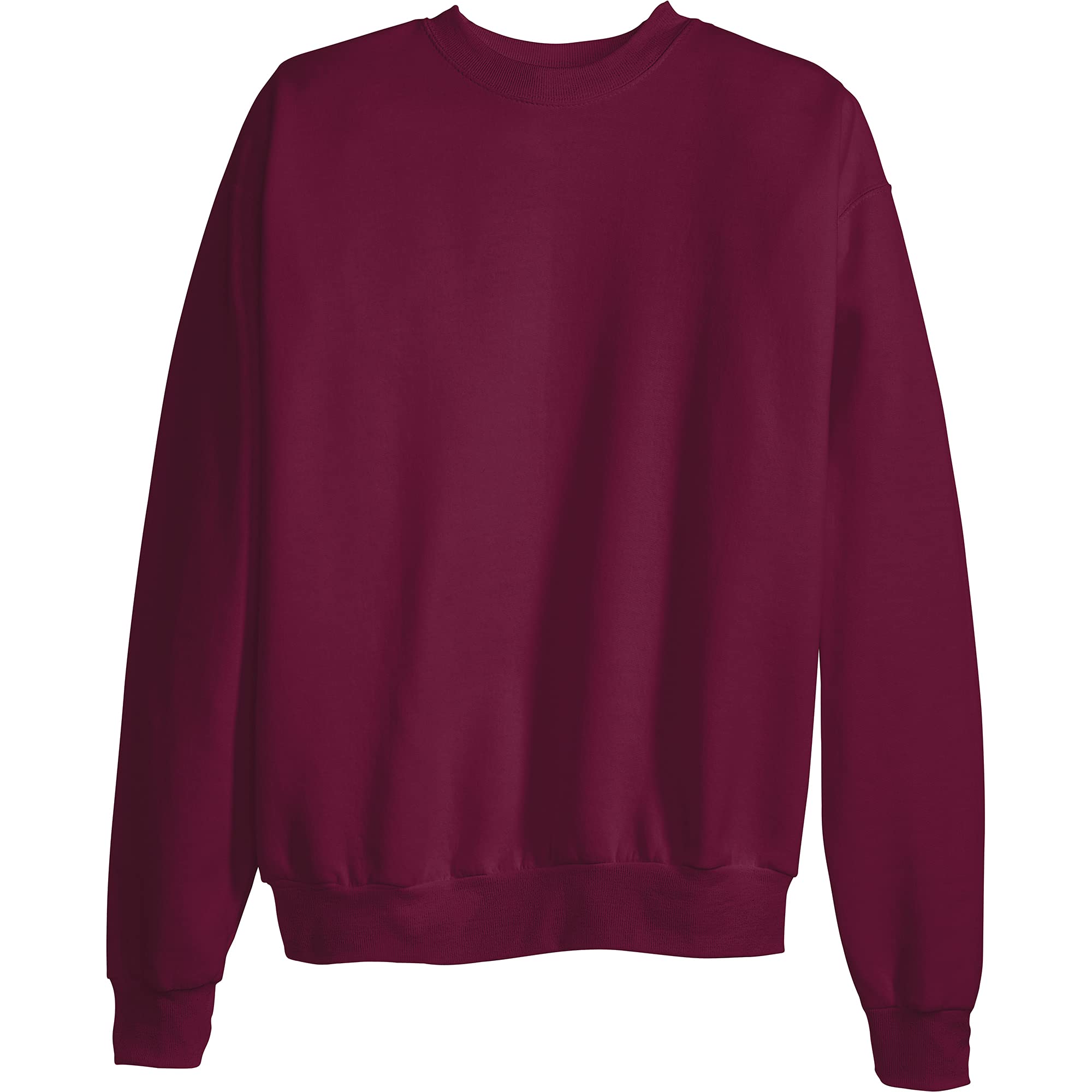 Hanes mens Ecosmart Sweatshirt, Maroon, Small US