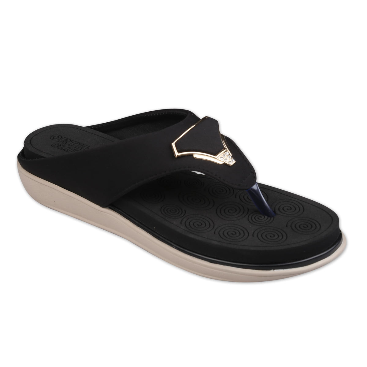 ORTHO CLUB Women Comfort Sandals | Soft Cushioned SlipOn Sandals for Women | Lightweight, AntiSlip Footwear Sandal for WomenWS 8