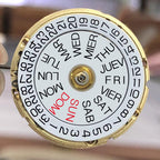 OLEVS Luxury Diamond Day Date Dress Watches for Men Black Dial Big Face Gold Bezel Luminous,Male Business Casual Analog Quartz W