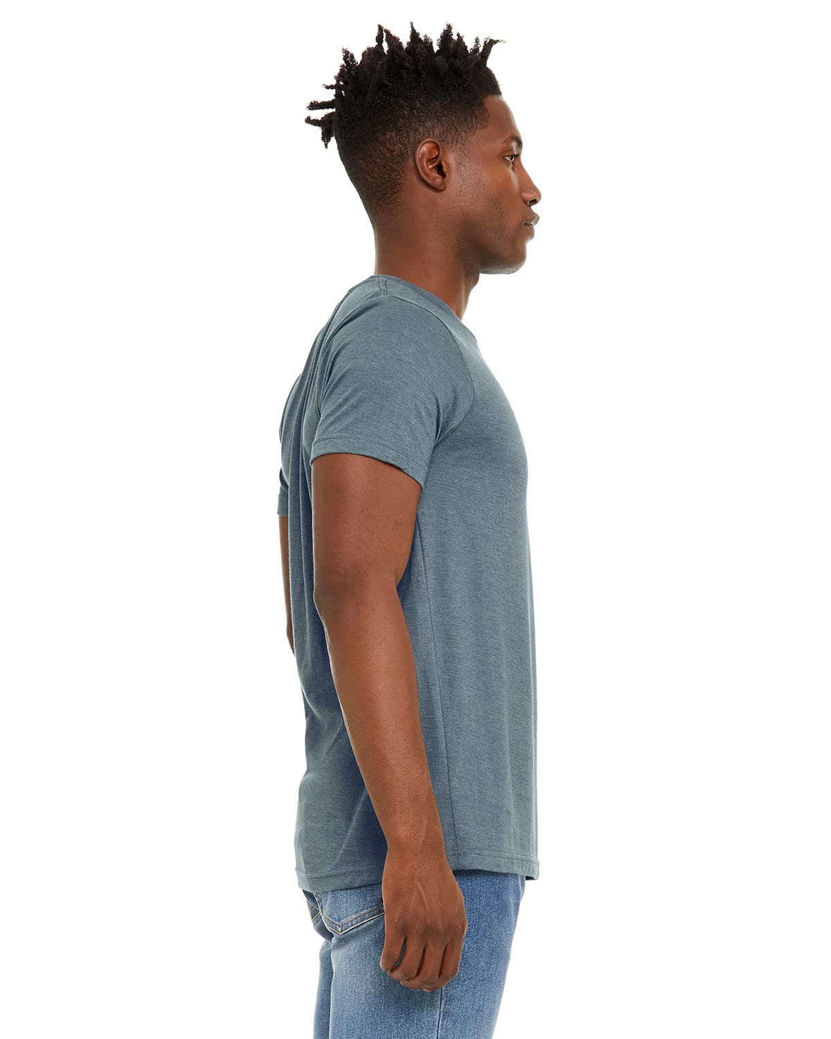 Unisex Sueded T-Shirt - HEATHER RED - XS(D0102H7KEN6)