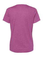 Bella Canvas Ladies' Relaxed Heather CVC Short-Sleeve T-Shirt - Heather Magenta - XL