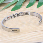 Mother Daughter Bracelet for Mom Mothers Day Christmas Birthday Thanksgiving Day Gifts Cuff Inspirational Motivational Encourage