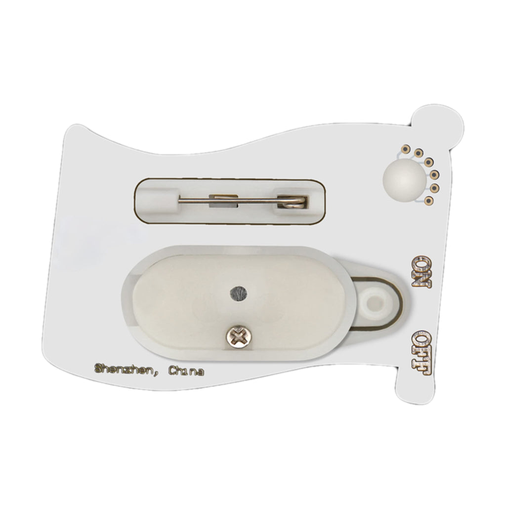 Fiesta Flash LED Flashing Body Light Lapel Pins - Mexican Flag Design