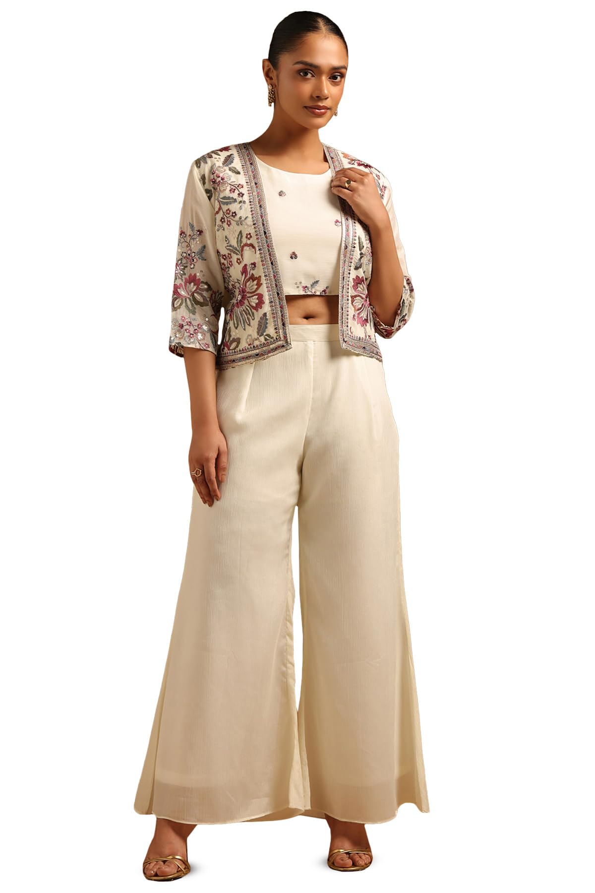 Soch Women Machine Embroidery Palazzo