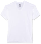 Hanes Mens Cotton, Moisture-wicking V-neck Tee Undershirts, Multiple Packs And Colors, White, Large US