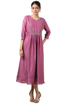 Soch Women Solid Dress with Cutdana