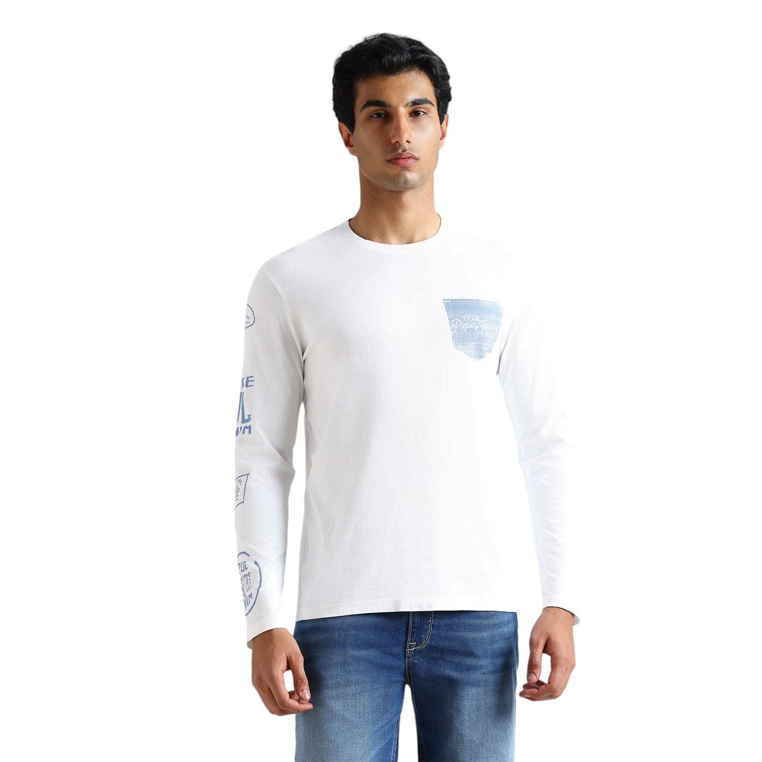 Pepe Jeans MenS Slim Fit T-Shirt (Pm509821_Off White
