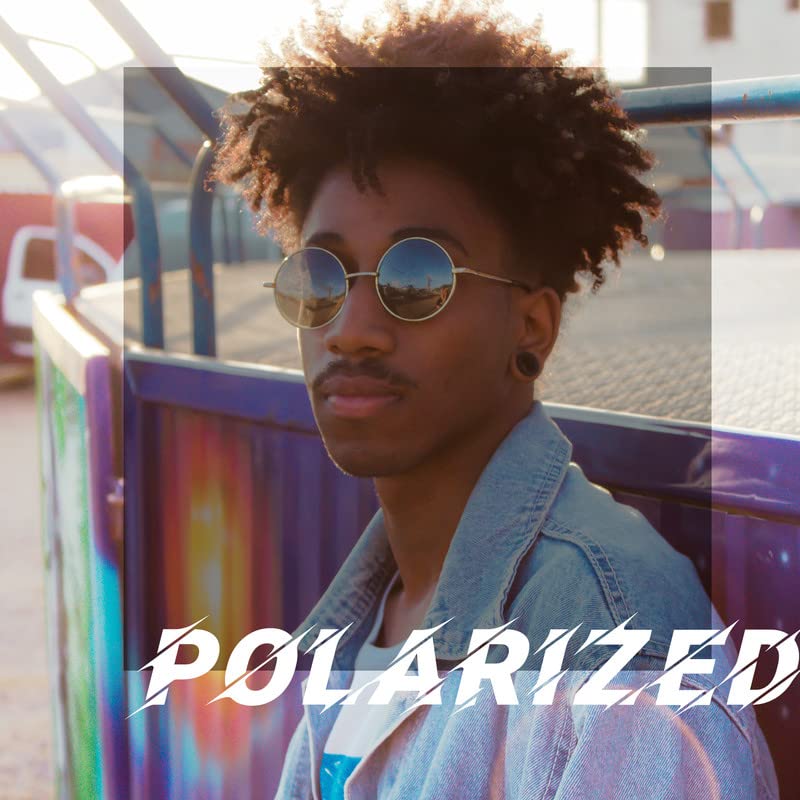 Joopin Small Round Sunglasses Circle Hippie Sun Glasses Polarized UV400 Trendy Circular Shades for Women Men Halloween Costume