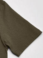 Dickies mens Heavyweight Crew Neck Short Sleeve Tee Henley Shirt, Black Olive, Large US