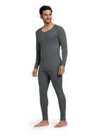 XYXX Mens Thermal Set | Antibacterial, Skin Friendly with Superior Heat Retention | Slim Fit Solid Alpine IntelliHeat Thermal S