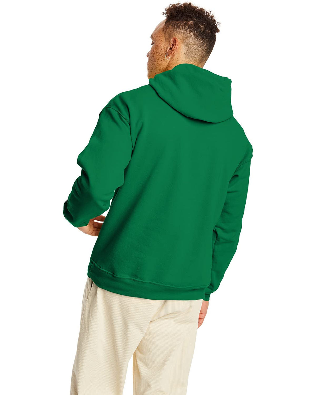 Hanes Men's Pullover EcoSmart Hooded Sweatshirt, kelly green, 5X Large