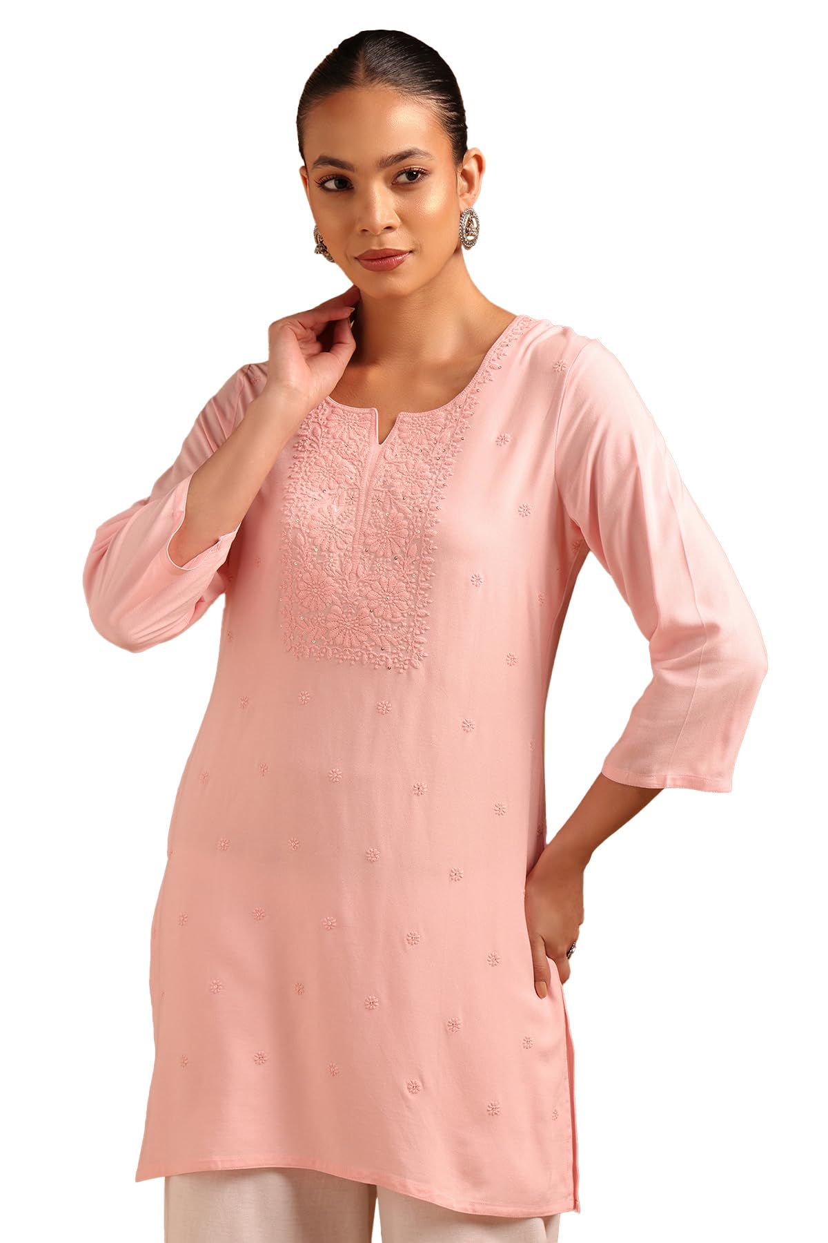 Soch Women Rayon Sequins T-Shirt