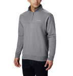 columbia Mens Hart Mountain II Half Zip Jacket, charcoal Heather, Large
