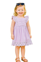 A.T.U.N. (ALL THINGS UBER NICE) Girls Stylish 100% Cotton Embroidered Dress | Stylish Frock with Sleeveless Ruffle Design White-