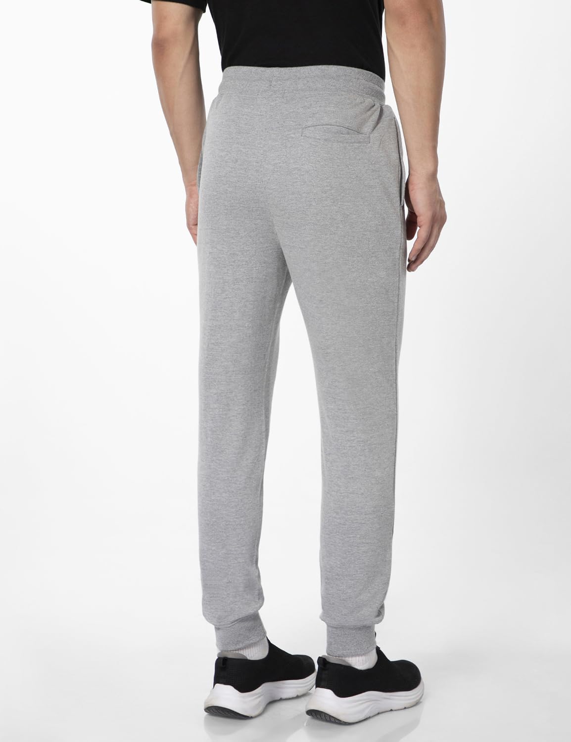 FYLTR Mens Casual Joggers with Pintuck Design - Elasticated Waist with Drawstring | Welt Back Pocket | Solid Color