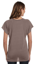 Ladies Flowy Raglan T-Shirt - WHITE - S(D0102H78SR6)