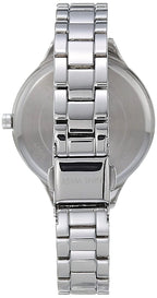 Nine West Women Japanese Quartz Dress Watch with Metal Strap, Silver, 12 (Model: NW/2225LPSV)