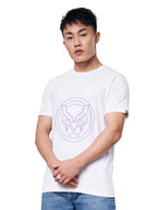 The Souled Store Men Official Black Panther: Wakanda Pride (Solar Activated) White Printed T-Shirts