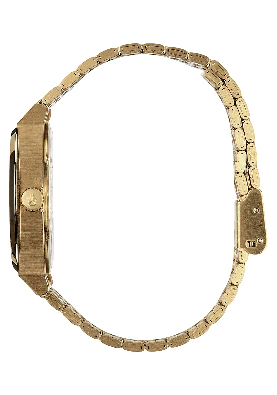 Nixon Time Teller All Gold/Black Sunray Womens Watch (37mm. Gold/Black Sunray Face & Gold Metal Band)