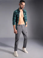 High Star MenS Regular Pants (Hsmwts2402_Ch_Charcoal