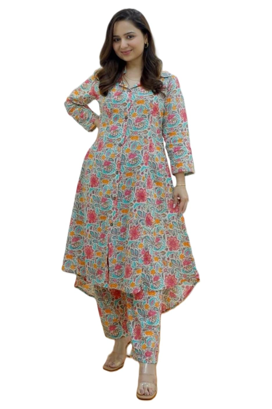 Leriya Fashion Women Rayon Blend Ethnic Wear Formal Kurta Co-Ord Set