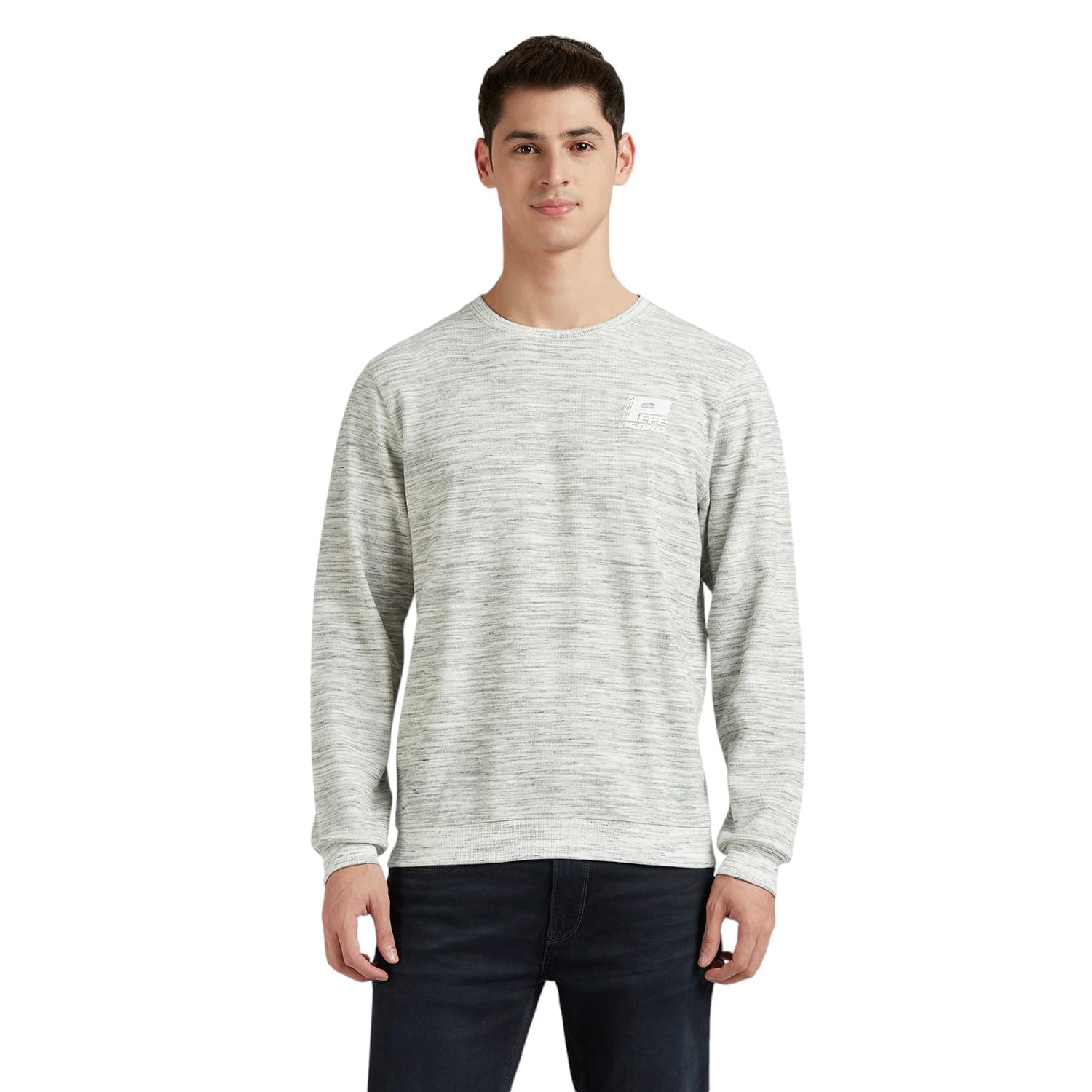 Pepe Jeans White Full Sleeve Ottoman Sweatshirt