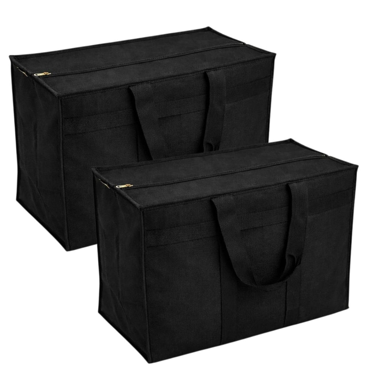 Grocery Storage Bag | 45 L Fabric Storage Bag With Zipper | Waterproof Foldable Storage Bag45 Liter Capacity: MediumSize Ideal  45