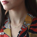 Hidepoo Stainless Steel Personalized Name Necklace - Adjustable Chain Jewelry for Women, Ideal Gift for Birthday, Wedding, Mothe